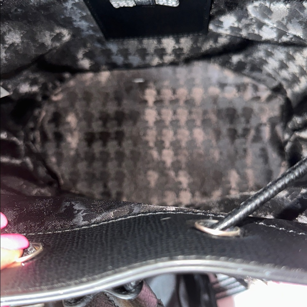 Karl Lagerfeld Black Bucket Shoulder Bag - Picture 2 of 3